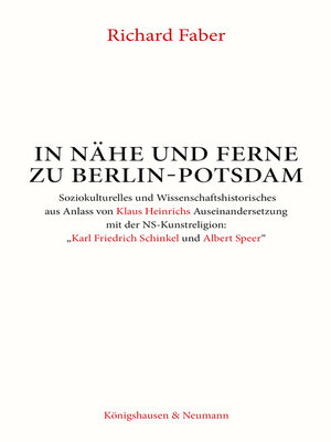 cover image of In Nähe und Ferne zu Berlin-Potsdam